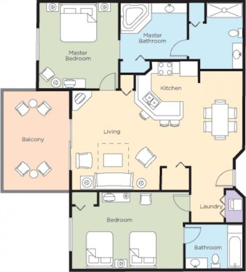 Bonnet Creek 2 Bedroom Deluxe Orlando Kültér fotó